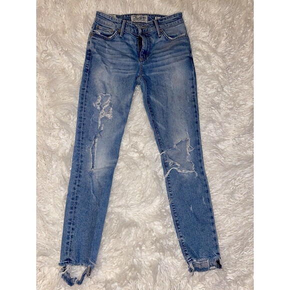 Lucky Brand Jeans Ava Skinny Size 00 / 24 Women’s Blue Cone Denim - Picture 1 of 10